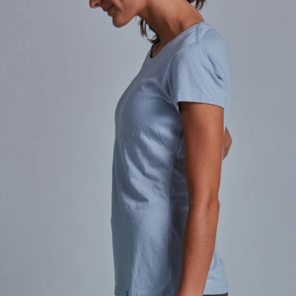 Women's Onno Short Sleeve Bamboo T-Shirt Light Blue - Picture 1 of 3